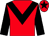 Red, black chevron & sleeves, black star on cap