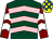 Dark green & pink chevrons, maroon sleeves, white chevrons, yellow & royal blue check cap
