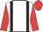 White body, black braces, red arms, red cap