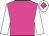 Dayglo pink, white sleeves, white cap, dayglo pink diamond