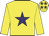 Yellow, purple star and stars on cap