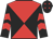 Black & red diabolo, red chevrons on sleeves, black cap, red stars