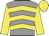 Grey, yellow chevrons, sleeves and cap