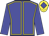 Big-blue body, yellow seams, big-blue arms, yellow cap, big-blue diamond