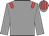 Grey, red epaulettes, striped cap