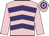 Pink & purple chevrons, pink sleeves, hooped cap