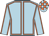 light blue, orange seams, light blue and orange checked cap