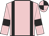 Pink, black braces, black armlets, quartered cap