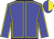 blue, yellow seams, halved cap