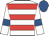 White, red hoops, white sleeves, royal blue armlets, royal blue cap