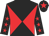 Black and red diabolo, black sleeves, red stars, black cap, red star