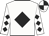 White, black diamond, white sleeves, black diamonds, quartered cap