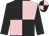 Black and Pink quarters, Black sleeves, Quartered cap