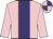 Pink, purple stripe, quartered cap
