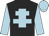 Black, light blue cross of Lorraine, sleeves and cap