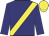 navy, yellow sash, yellow cap