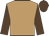 light brown, dark brown sleeves and cap