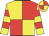 yellow and red quartered, hooped sleeves, quartered cap
