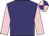 purple, pink sleeves, quartered cap