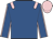 Royal blue, pink epaulets, pink seams on sleeves, pink cap
