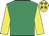 Emerald Green, Yellow sleeves, Yellow cap, Emerald Green stars