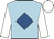 Light blue, royal blue diamond, white sleeves & cap