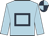 Light blue, dark blue hollow box, quartered cap