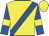 Yellow, royal blue sash, royal blue sleeves, yellow armlet, yellow cap