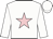 White, pink star, white cap
