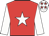 Red, white star & sleeves, white cap, red stars