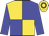 Blue & gold quartered, blue sleeves, gold cap, blue hoop