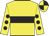 Yellow, black hoop, spots on sleeves, quartered cap