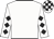 White, black diamonds on sleeves, check cap