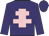 purple, pink cross of lorraine