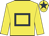 Yellow, dark blue hollow box and star on cap