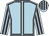 light blue, brown seams, light blue sleeves, brown stripes, striped cap