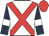White body, red cross sashes, dark blue arms, white armlets, red cap
