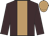 brown, light brown stripe and cap