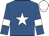 Royal blue, white star, white armlets, white cap