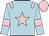 Light blue, pink star, epaulets, armlets and cap