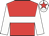 Red, white hoop, white sleeves, white cap, red star
