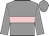 Grey, pink hoop, grey sleeves, grey cap