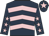 Dark blue & pink chevrons, pink stars on sleeves, pink star on cap