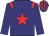 navy, red star, red epaulets, navy cap, red stripes