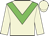 Beige body, big-green chevron, beige arms, beige cap