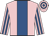 Pink, royal blue stripe, striped sleeves, hooped cap