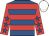 Royal blue, red hoops, red sleeves, royal blue stars, white cap