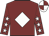 Maroon, white diamond, white stars on sleeves, quartered cap