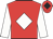 Red, white diamond & sleeves, red cap, black diamond