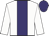 White, purple panel, purple cap